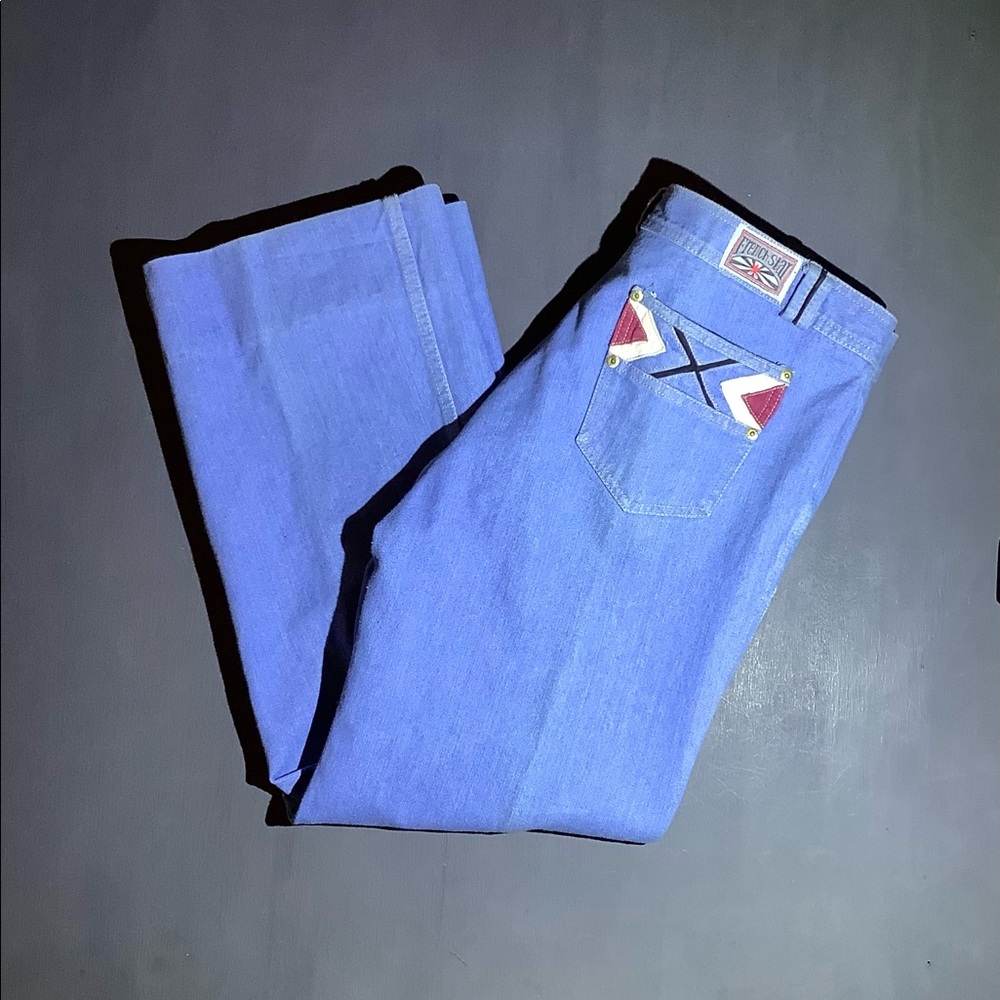 Vintage French Star | Men’s Jeans | 1970s | Size 38 x 36 | 100% Cotton | Hemmed